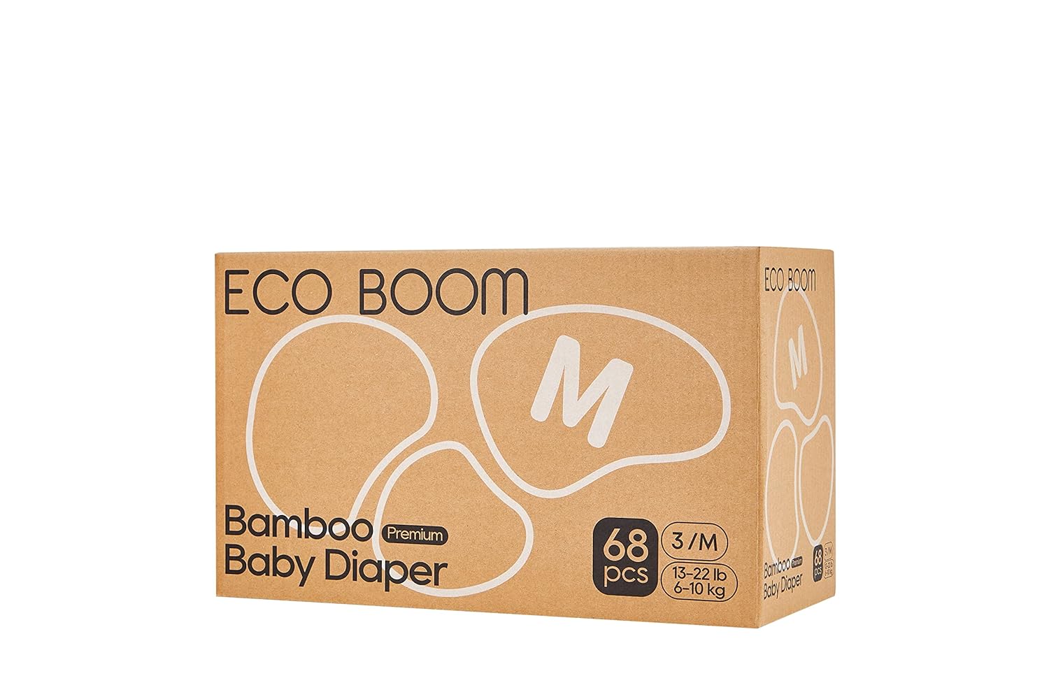 ECO BOOM Diapers, Baby Bamboo Viscose Diapers, Eco-Friendly Natural Soft Disposable Nappies for Infant, Size 5 Suitable for 26lb+ (X-Large - 28 Count) - Image 7